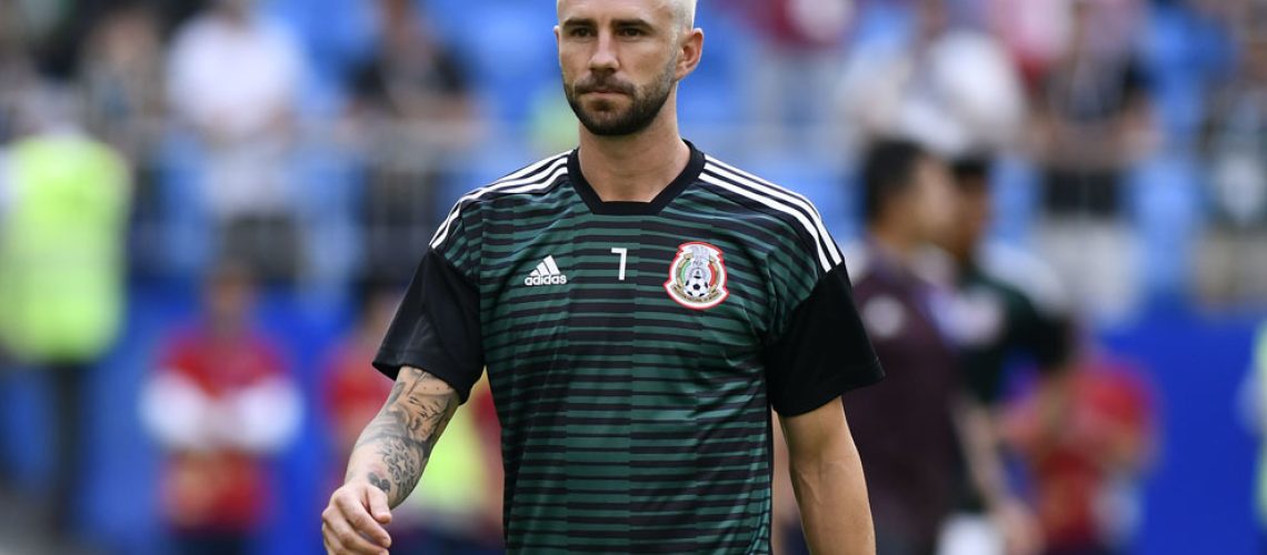 Samara, Rusia, 2 de julio de 2018. Aficion de México, durante el juego de los Octavos de Final de la Copa Mundial de la FIFA Rusia 2018, entre la Selección de Brasil y la Selección Nacional de México celebrado en el estadio Arena Samara. Foto: Imago7/Alejandra Suárez
